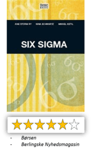 Vores danske bog om Six Sigma. 5 ud af 6 stjerne. Gode anmeldelser, Six Sigma.