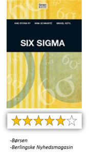 Dansk bog om Six Sigma. 5 ud af 6 stjerne. Gode anmeldelser, Six Sigma.