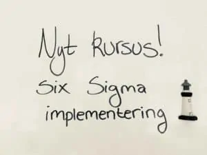 Kursus om Six Sigma implementering